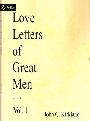 cover image of Love Letters of Great Men